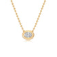 Bubble bezel necklace