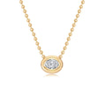 Bubble bezel necklace