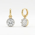 Button Back Huggie Earrings