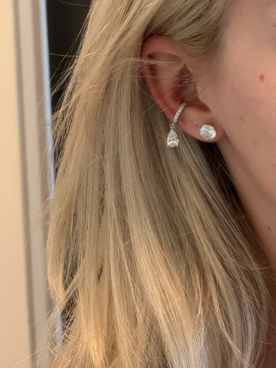 Dangling Pear Ear Cuff - 2