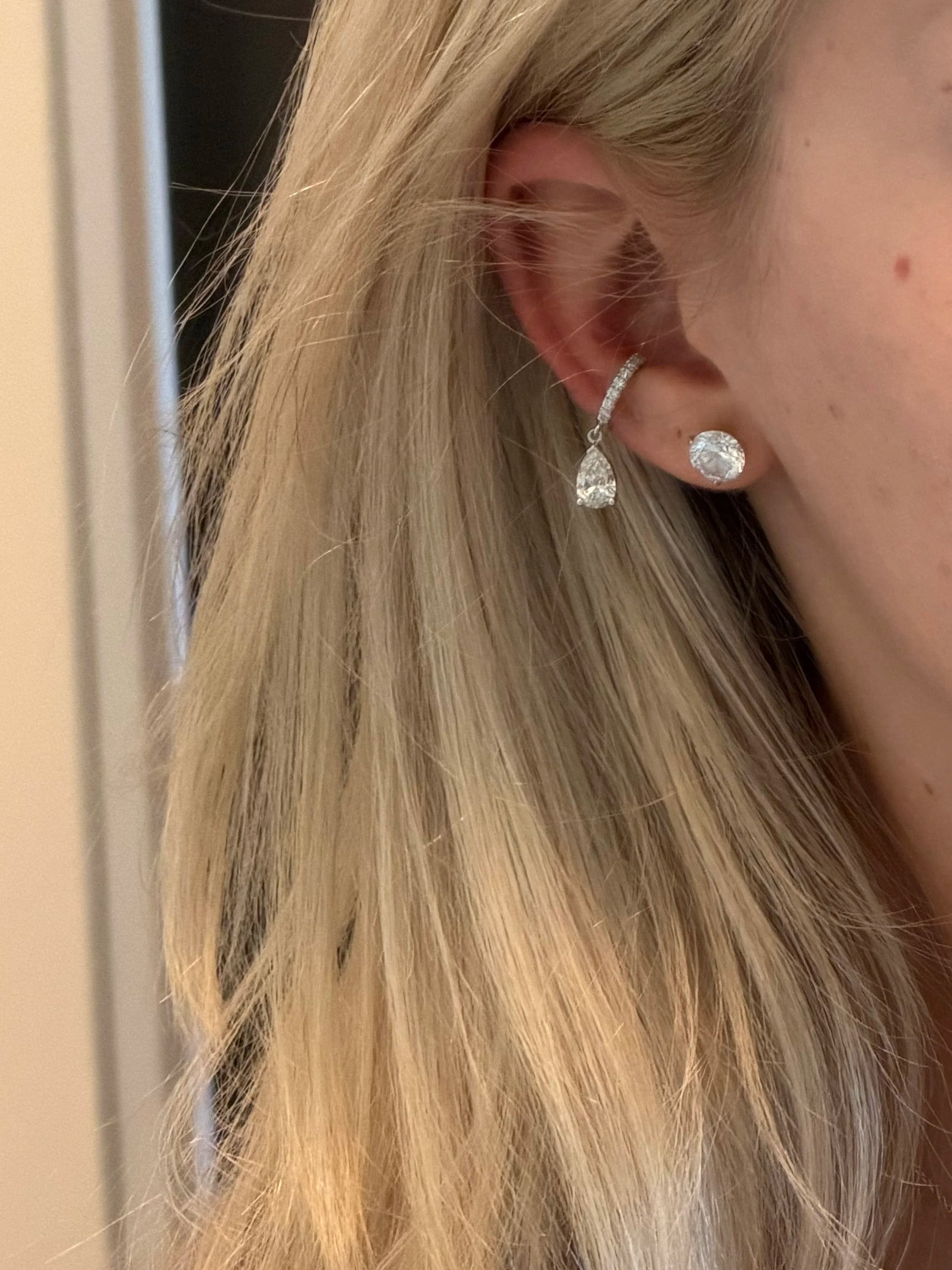 Dangling Pear Ear Cuff - 2