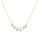 Floating Emeralds Diamond Necklace - 2