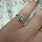 Floating Oval Pave Pinky Ring - 2
