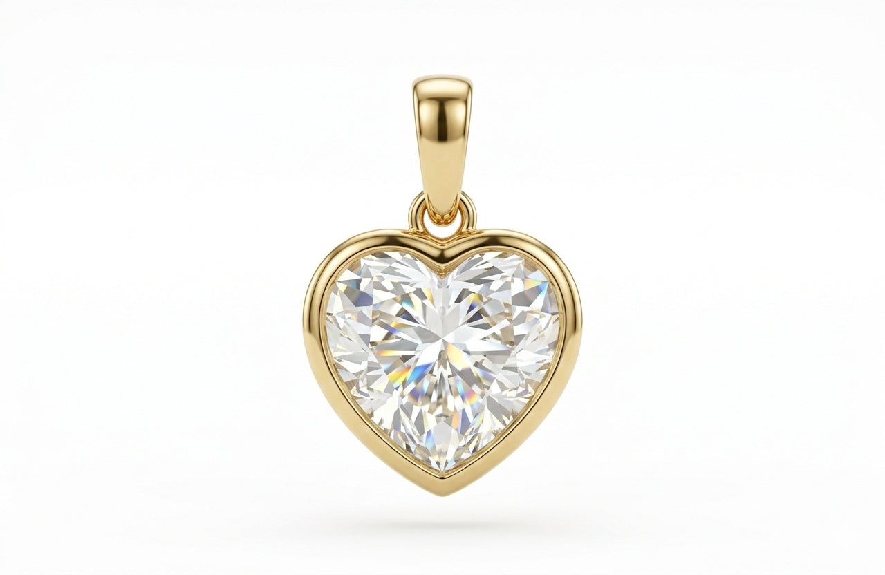 heart diamond charm