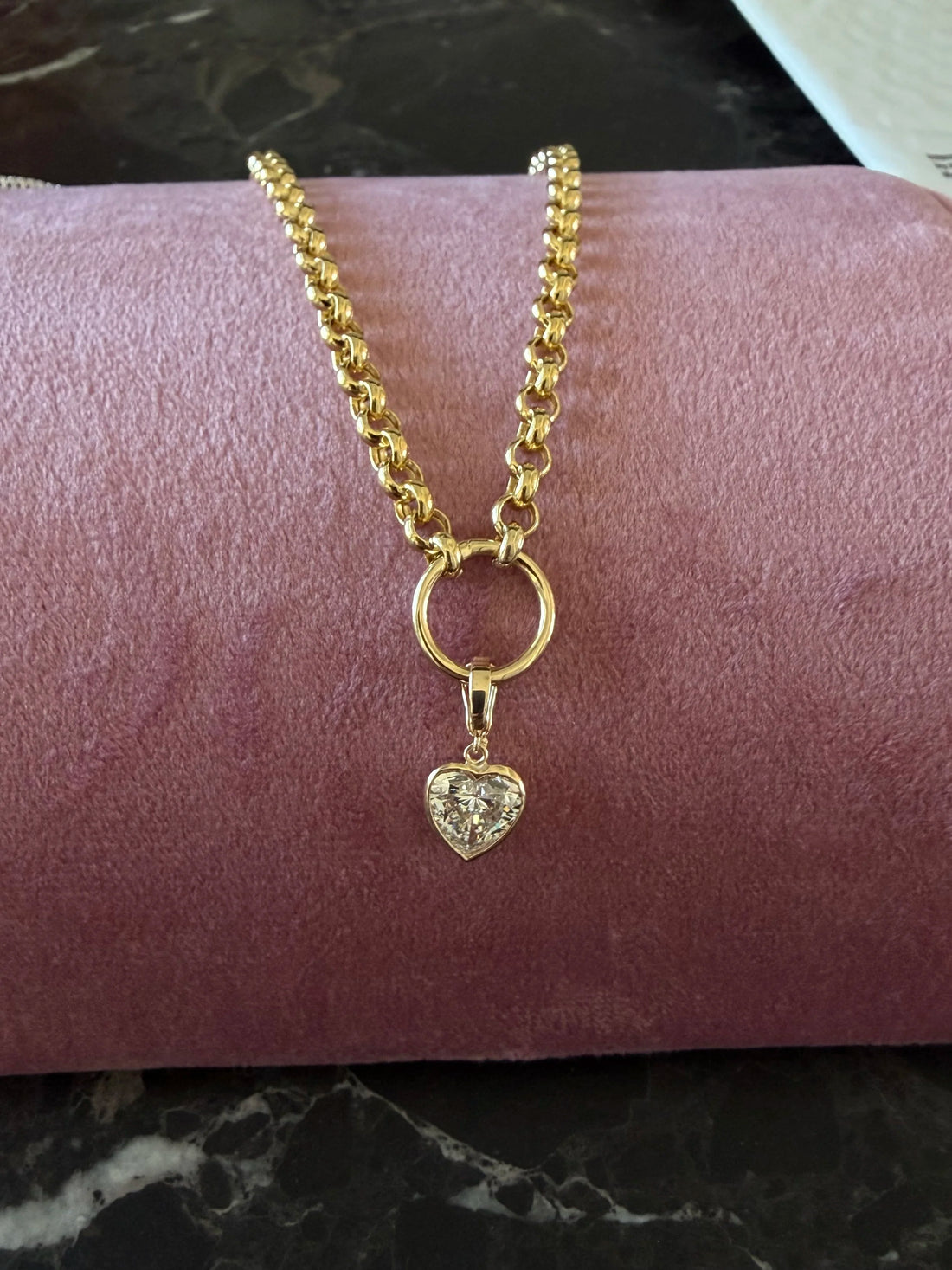 heart diamond charm - 2