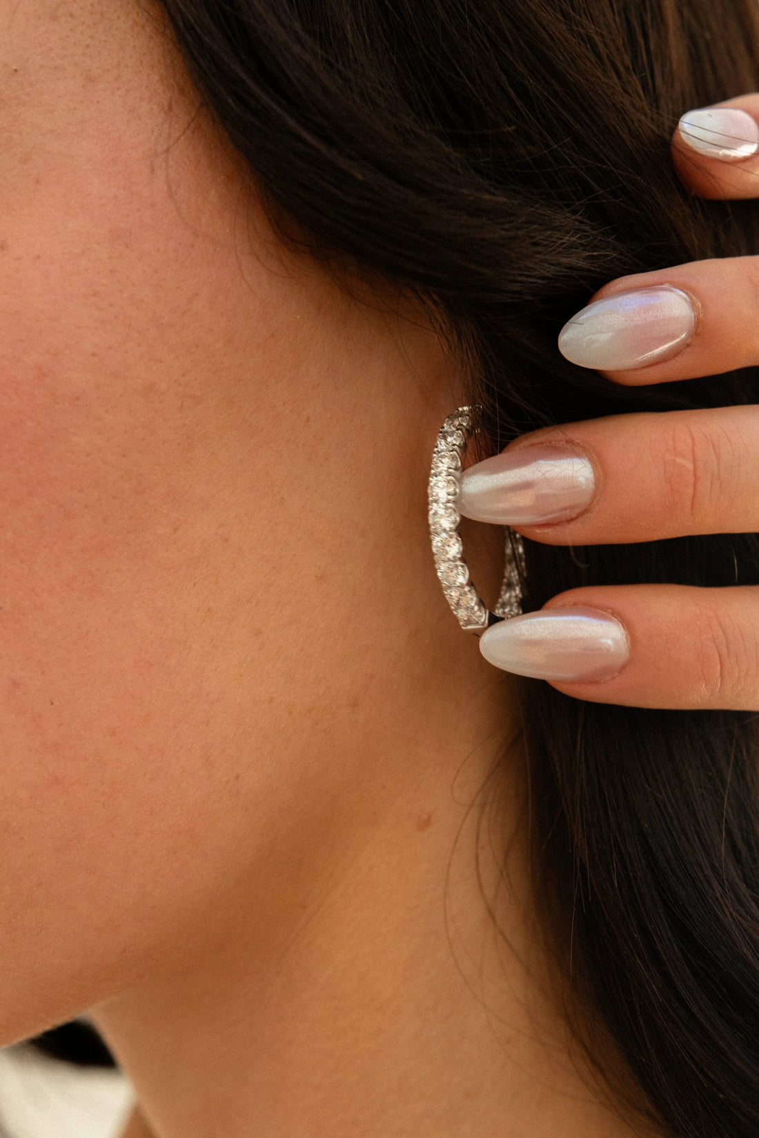 Inside Out Diamond Hoops - 2