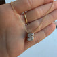 Initial Diamond Bezel Necklace