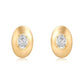 Oval Bubble Diamond Earrings - 2