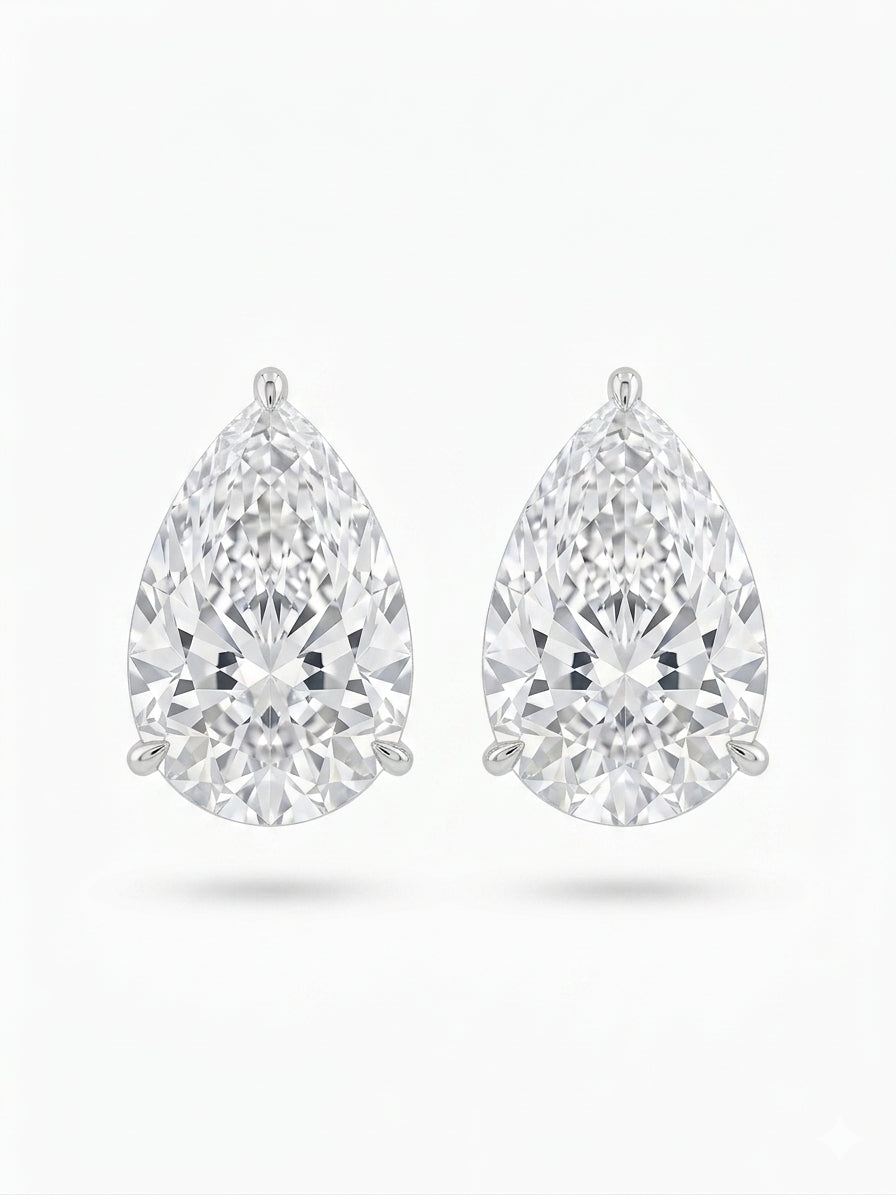 Pear Diamond Studs
