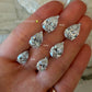 Pear Diamond Studs - 3