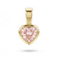 Pink Diamond Heart Charm